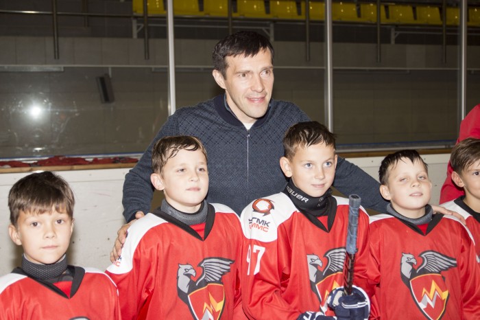 Павел Дацюк принял участие в открытии хоккейного сезона в Верхней Пышме